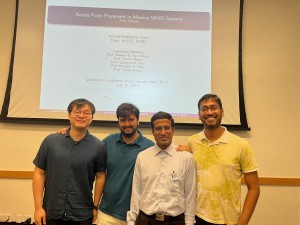 L to R: Kuan-Lin, Aditya, Dr. Gopal, and Rohan
